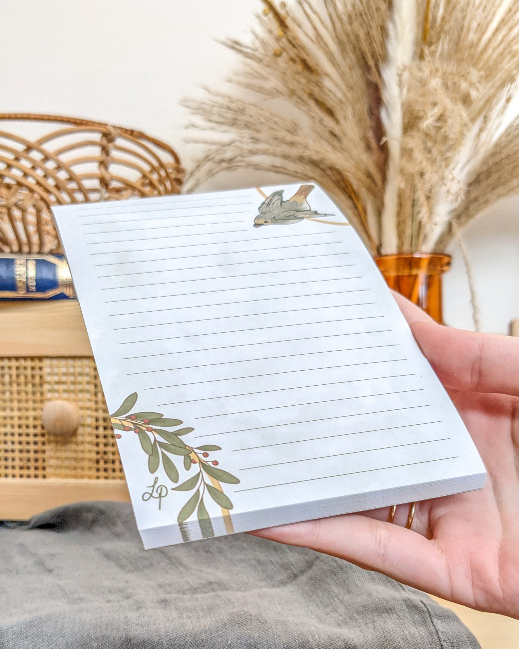 bloc_note_oiseaux_cercles_feuilles
